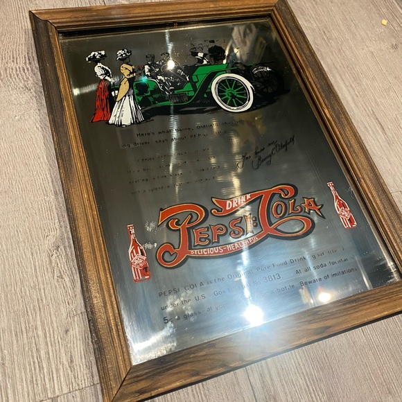 Vintage Pepsi Cola Mirror Sign - Picture 2 of 2